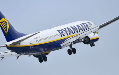 Ryanair slips into the red