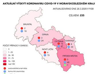 Krajské hygieny začaly zveřejňovat alespoň počty nemocných v okresech