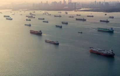 Hundred Fully Loaded Tankers Anchored Off Singapore, BP Reported  $4 Billion Loss