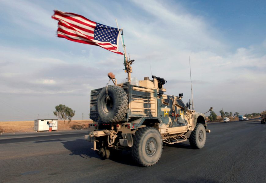 U.S. occupation forces have been spotted fleeing Syria