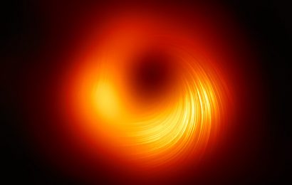 Event Horizon Telescope Reveals Spiraling Lines of Magnetism in Black Hole