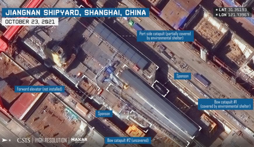China’s Third Aircraft Carrier Nears Launch
