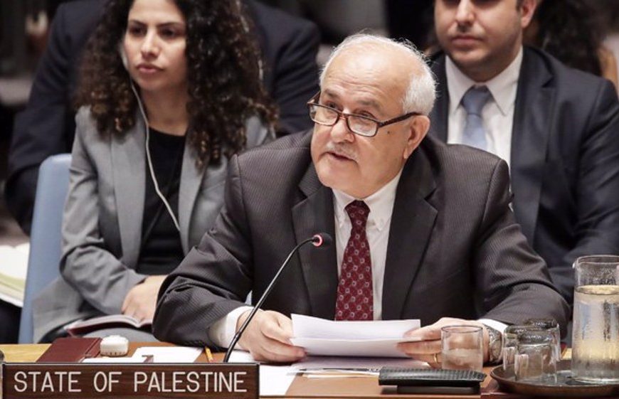 United States says the world body is not an appropriate venue to negotiate Palestinian statehood